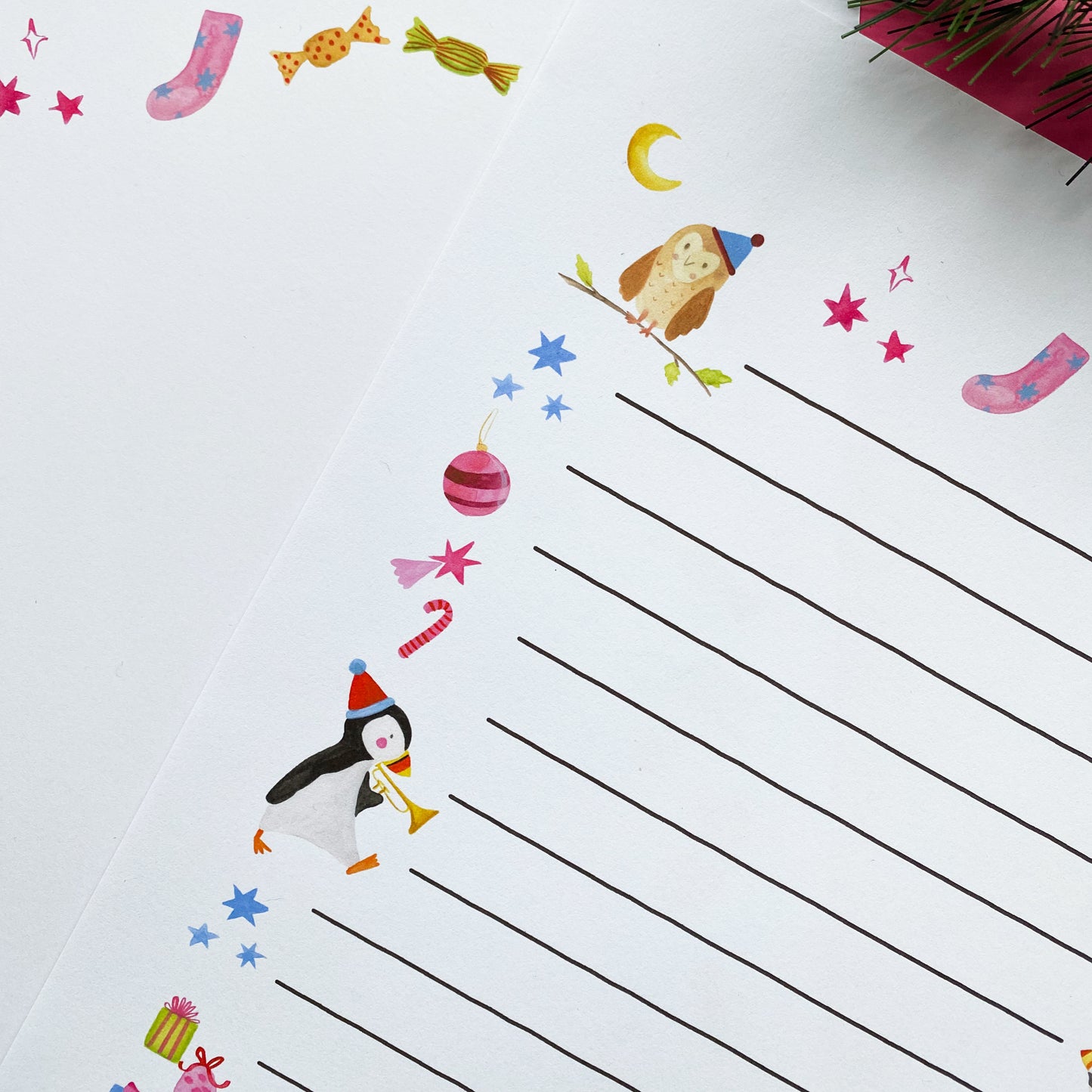 *PRINTABLE* Christmas letter writing paper