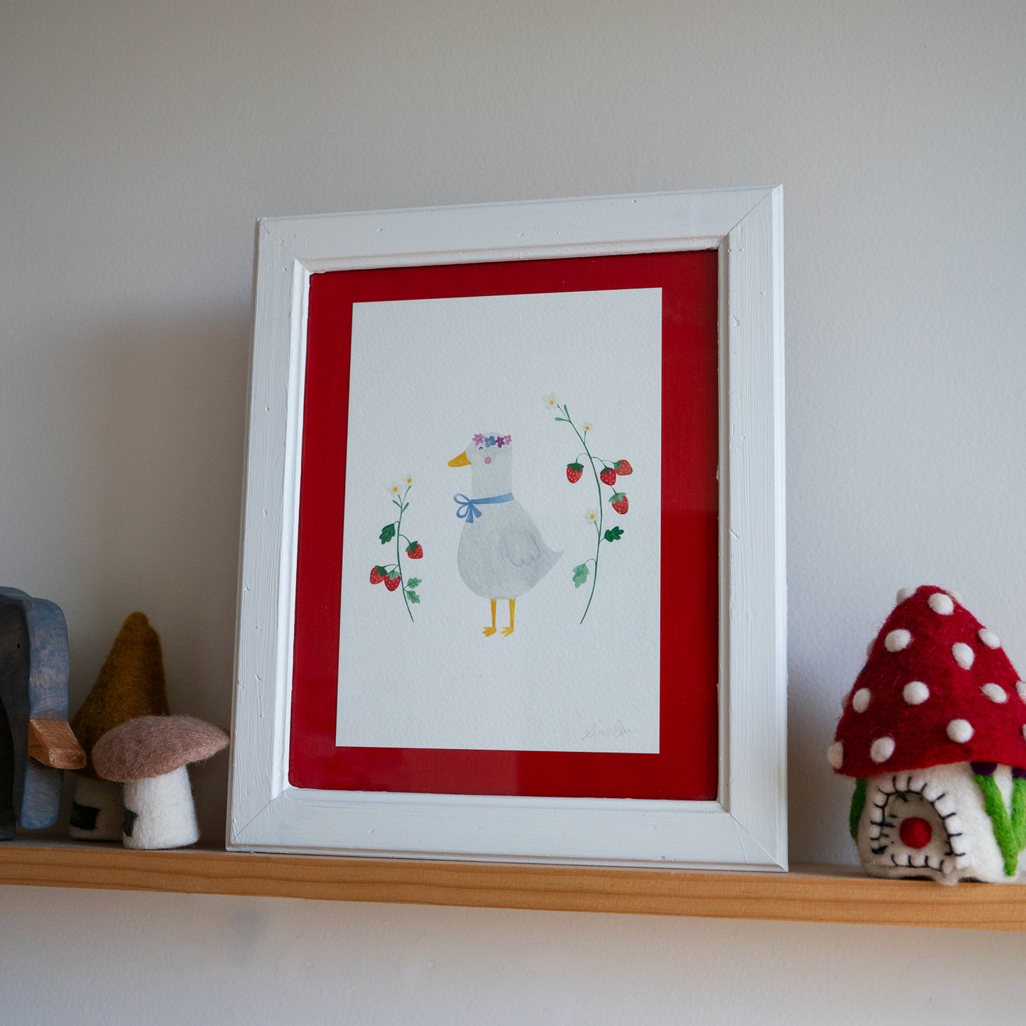 Mrs Puddles Duck Print