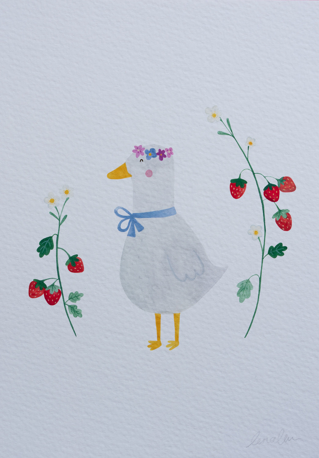 Mrs Puddles Duck Print