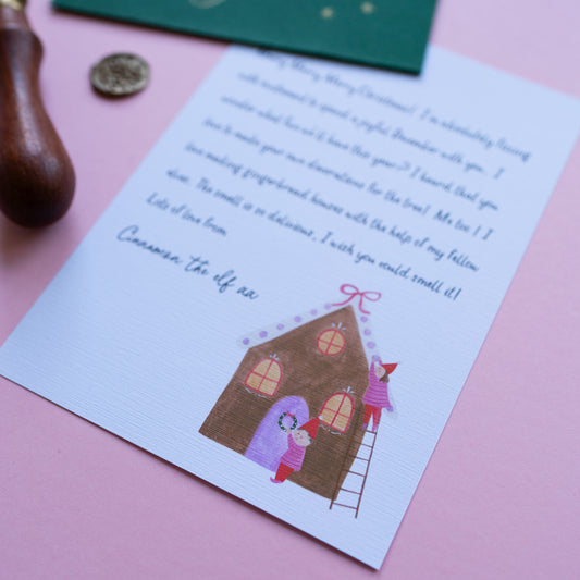 The Elf arrival letter