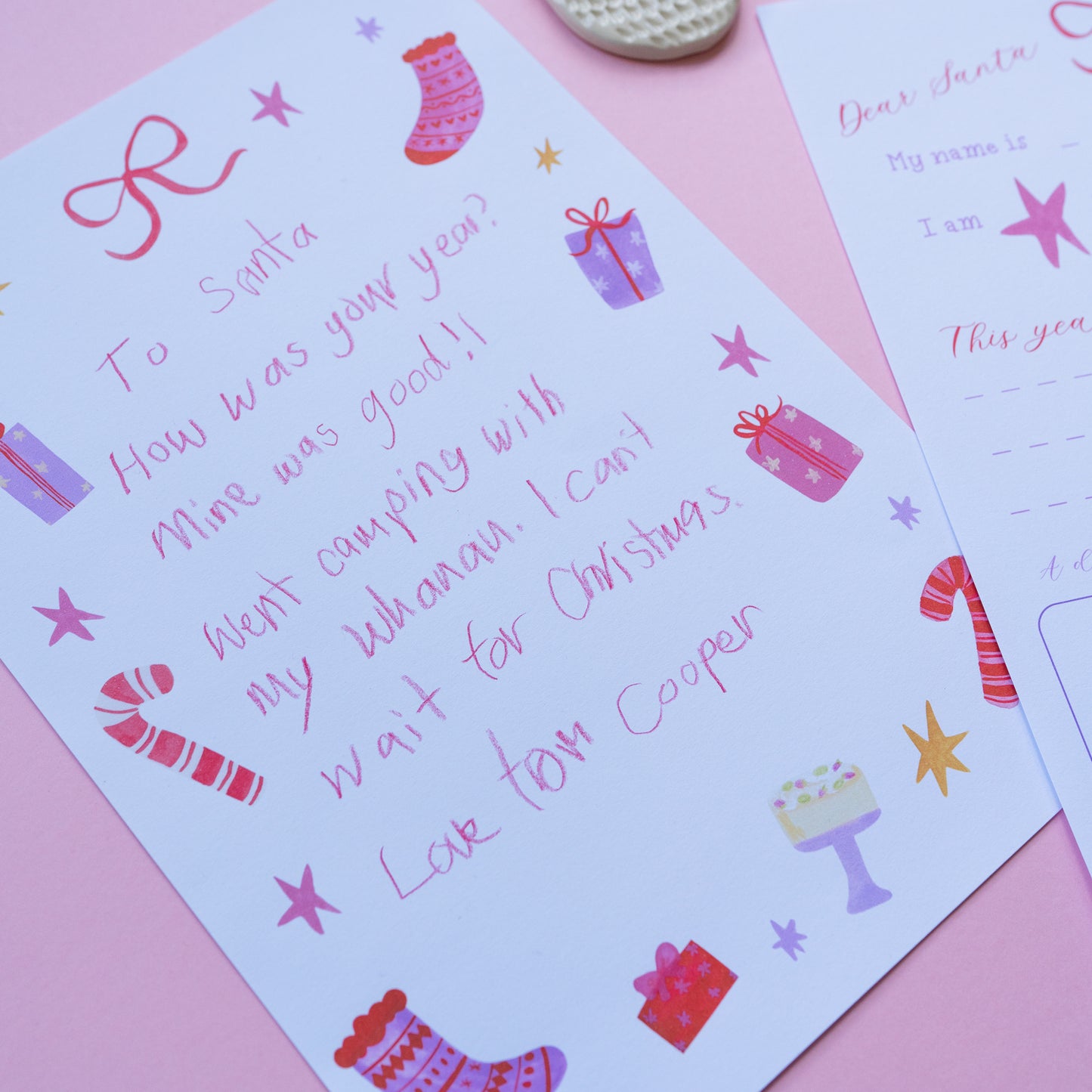 Santa letter writing set