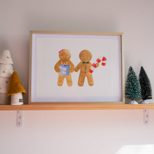 Sugar and spice gingerbread print