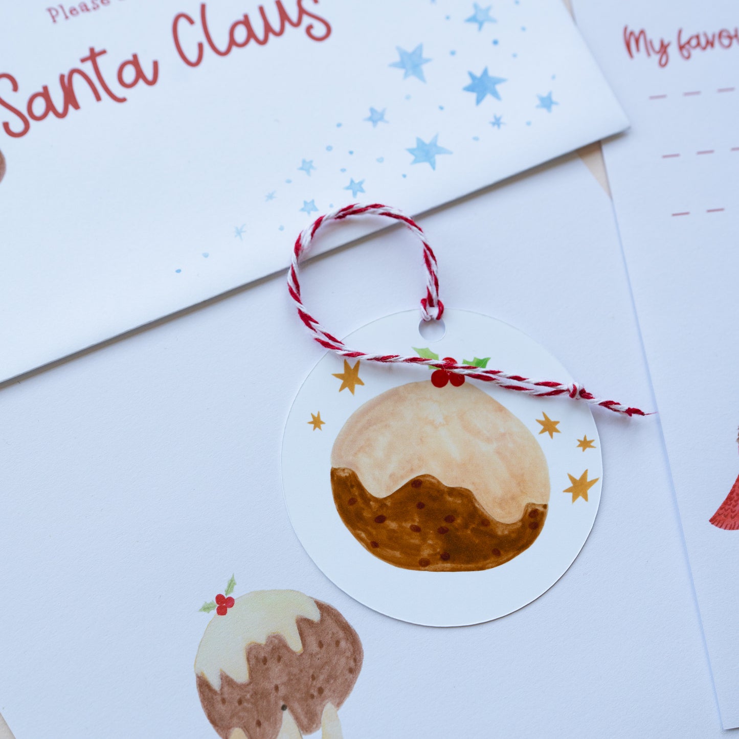 Santa letter writing set