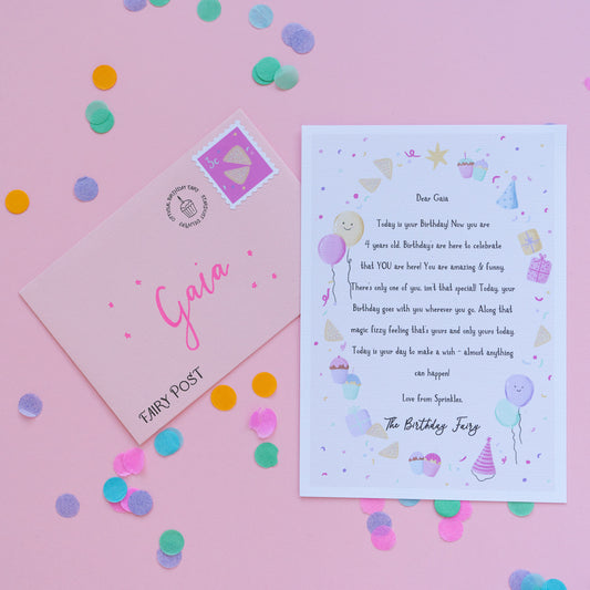 The Birthday Fairy Letter