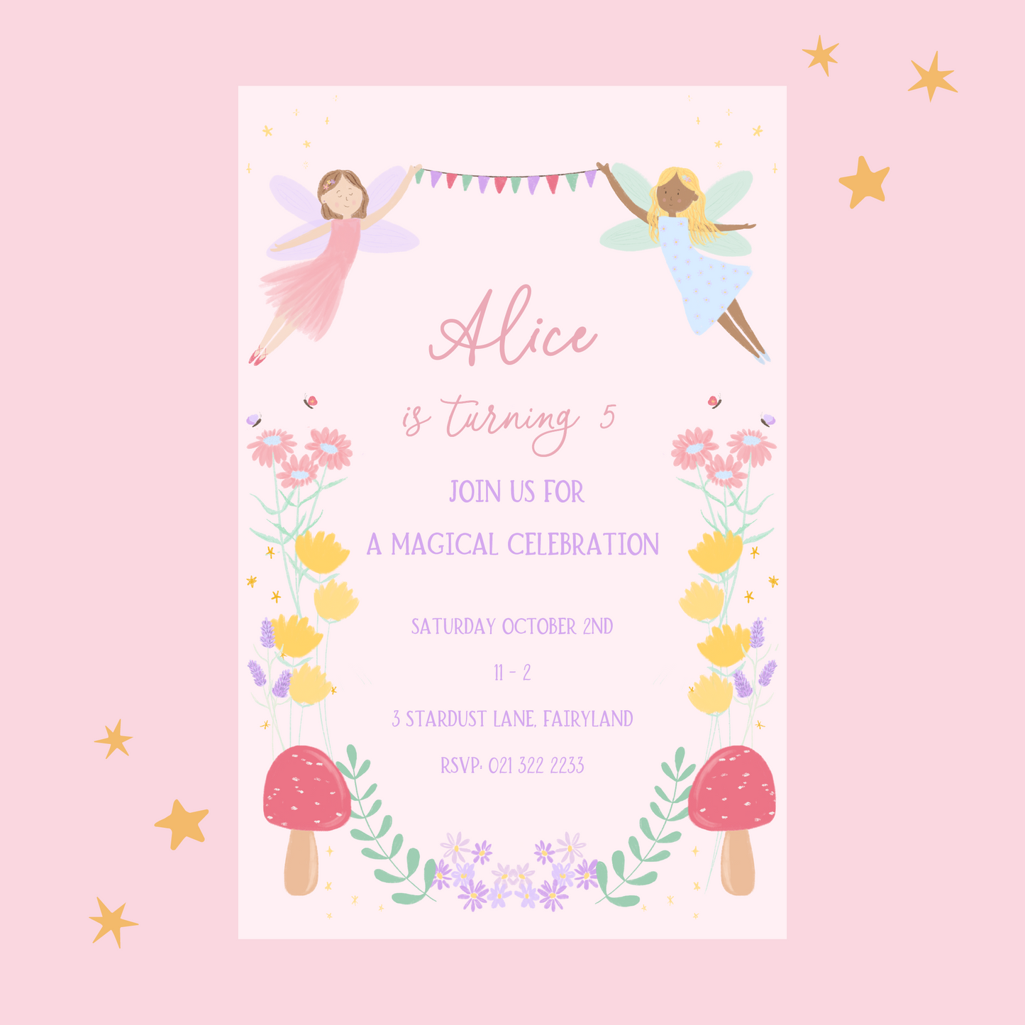 Fairy Party Invite