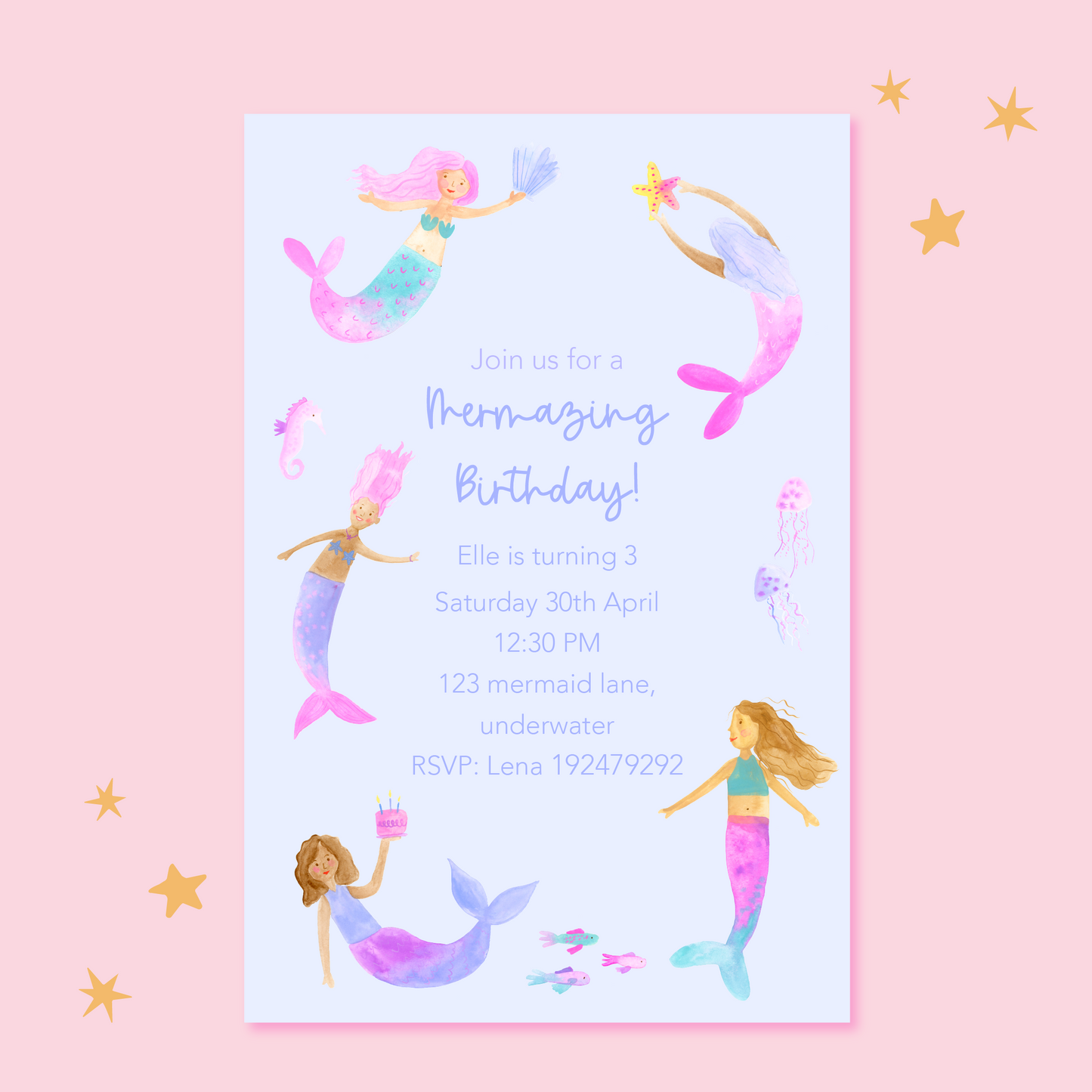 Mermaid Invite