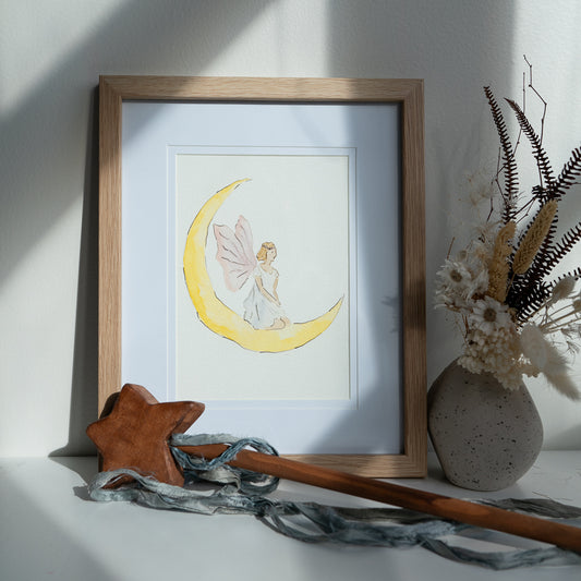 lunar fairy art print