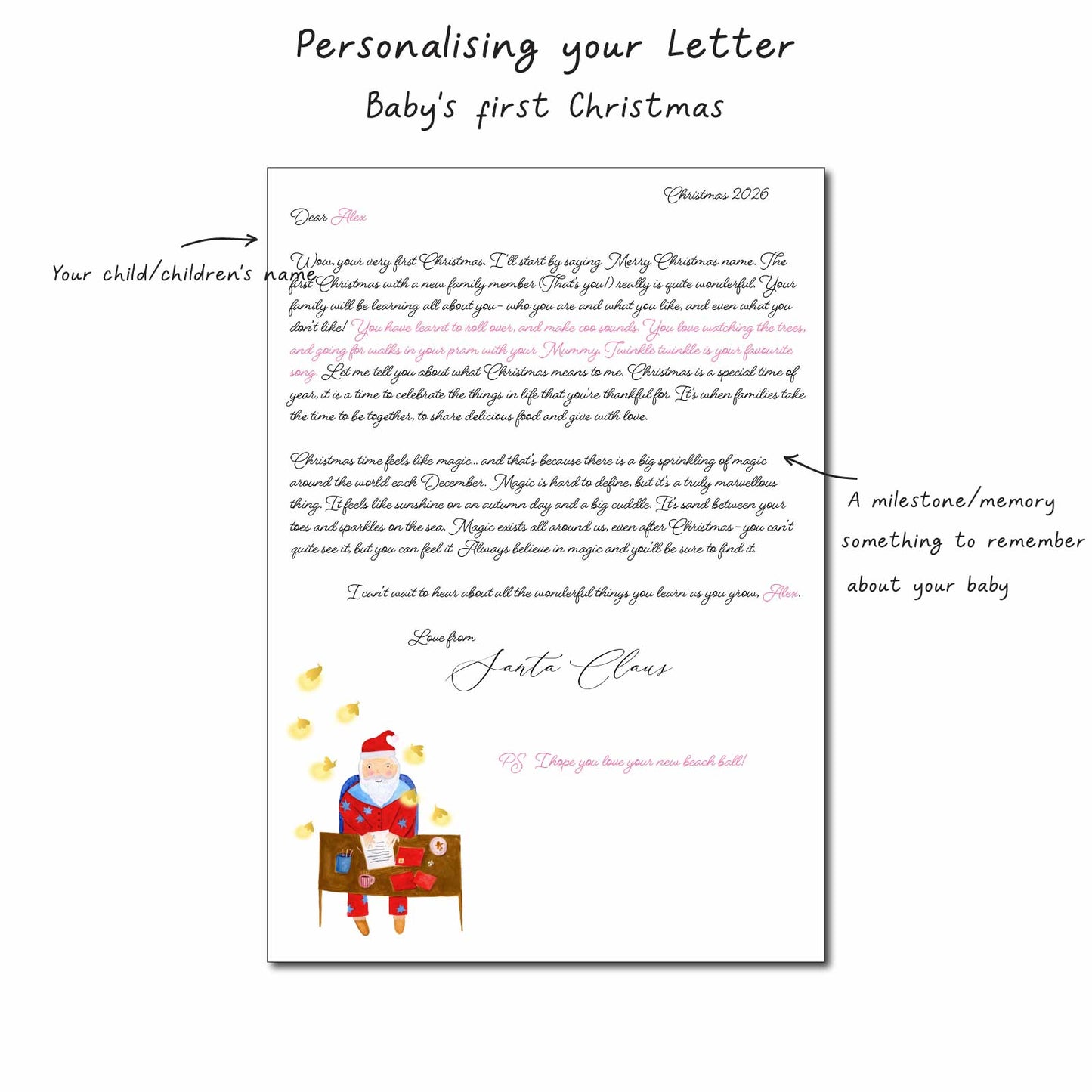 Baby's First Christmas Letter